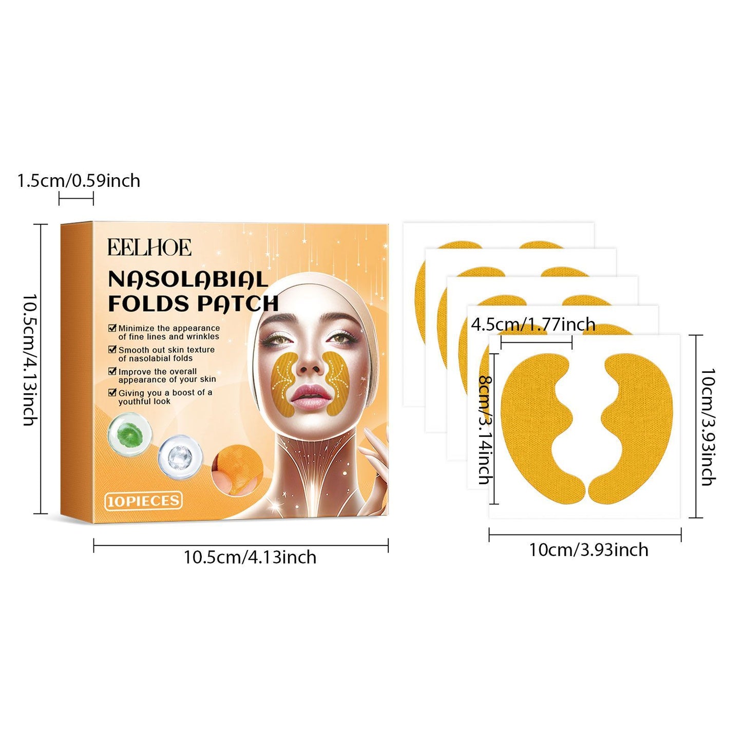 EELHOE Forehead Wrinkle Patch Lift And Smooth Forehead Wrinkles Facial Skin Forehead Patch