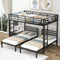 Full Over Twin Twin Size Bunk Bed With Built-in Shelf