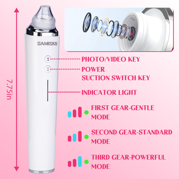 Vacuum Blackhead Analyzer With 6 Suction Heads