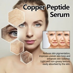 EELHOE Copper Peptide Serum, Fade Out Fine Lines Moisturize Skin Firming Bright Spots And Delicate Pores