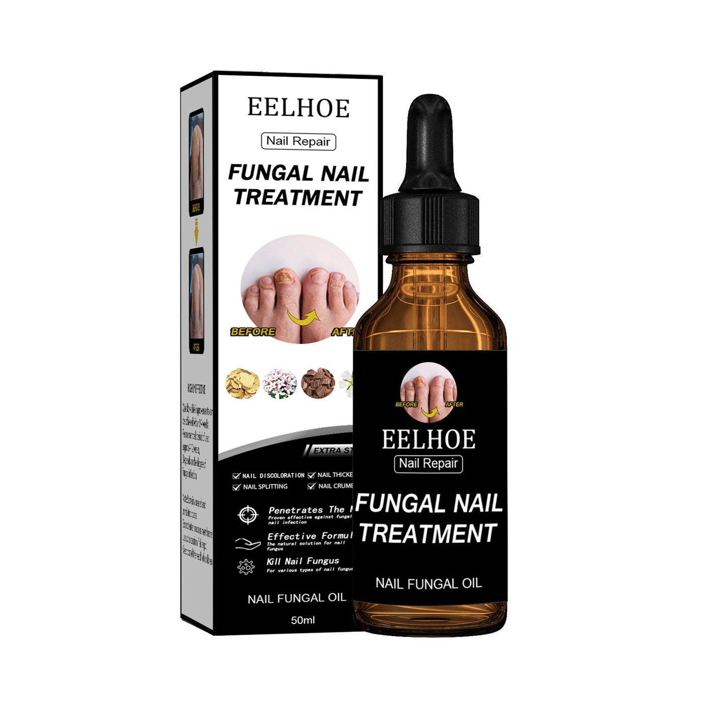 EELHOE Nail Repair Liquid Thickening, Brightening, Whitening, Repairing, Moisturizing, And Nourishing Nail Care Liquid