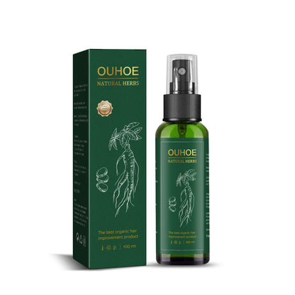 OUHOE Ginseng Hair Growth Lotion Ginseng  Moisturizing Hair Care Hair Growth Spray